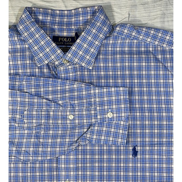 Ralph Lauren Shirt Button Up Long Sleeve Mens 2XB - Picture 4 of 9